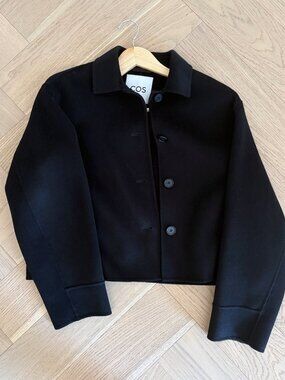 Boxy Double Faced Wool Jacket - COS